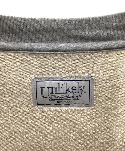 Unlikely（アンライクリー）Unlikely (アンライクリー) Split Raglan Sleeve Crew グレー サイズ:Mの古着・服飾アイテム