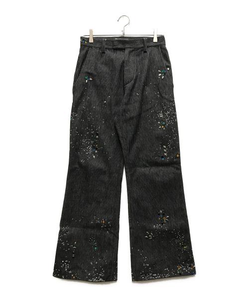 masu（エムエーエスユー）masu (エムエーエスユー) GA**XY PIQUE WORK TROUSERS グレー サイズ:42の古着・服飾アイテム