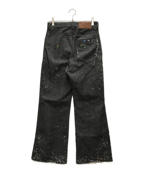 masu（エムエーエスユー）masu (エムエーエスユー) GA**XY PIQUE WORK TROUSERS グレー サイズ:42の古着・服飾アイテム