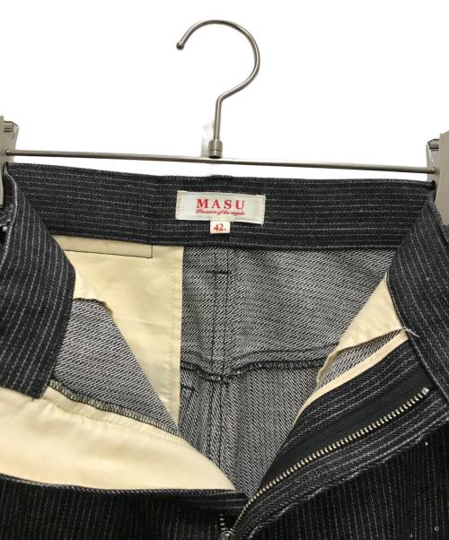 masu（エムエーエスユー）masu (エムエーエスユー) GA**XY PIQUE WORK TROUSERS グレー サイズ:42の古着・服飾アイテム