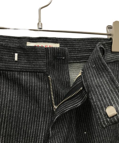 masu（エムエーエスユー）masu (エムエーエスユー) GA**XY PIQUE WORK TROUSERS グレー サイズ:42の古着・服飾アイテム