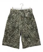 Jaded Londonジェイデッドロンドン）の古着「Clossus Jorts レオパードジョーツ」｜マルチカラー