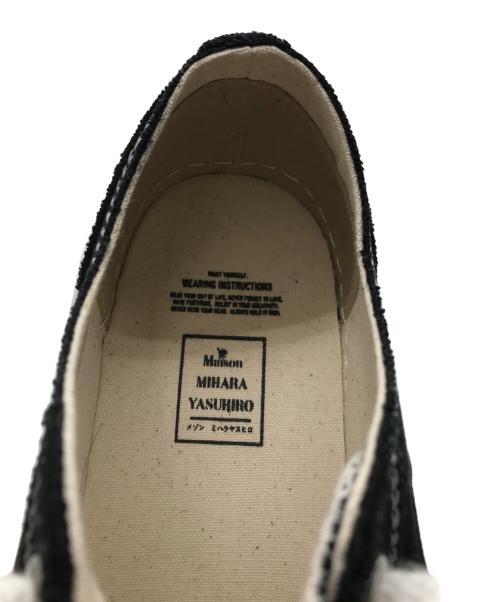 MIHARA YASUHIRO（ミハラヤスヒロ）MIHARA YASUHIRO (ミハラヤスヒロ) PETERSON LOW CANVAS ブラック サイズ:43の古着・服飾アイテム