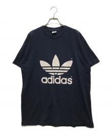 adidas（アディダス）の古着「80`SトレフォイルロゴTEE」｜ネイビー