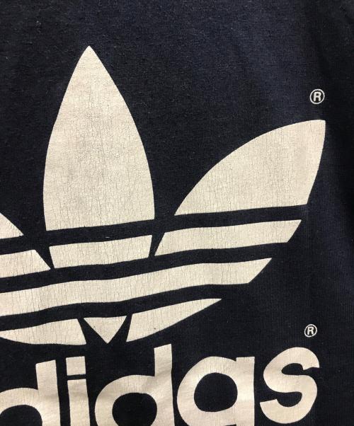 adidas（アディダス）adidas (アディダス) 80`SトレフォイルロゴTEE ネイビー サイズ:XLの古着・服飾アイテム