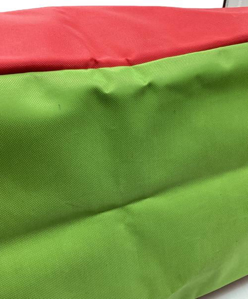 Herve Chapelier（エルベシャプリエ）Herve Chapelier (エルベシャプリエ) 舟形トートバッグ レッド×グリーン サイズ:FREEの古着・服飾アイテム