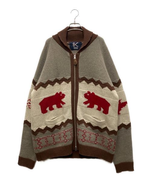 Denham（デンハム）Denham (デンハム) a IN U STORY KNIT ベージュ サイズ:XLの古着・服飾アイテム