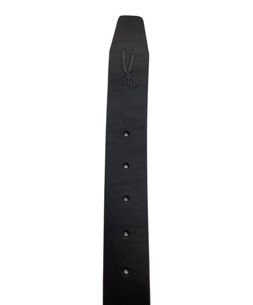 Denham（デンハム）Denham (デンハム) スクエアバックルレザーベルト ブラックの古着・服飾アイテム