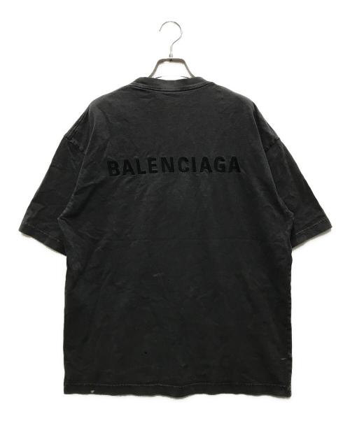 BALENCIAGA（バレンシアガ）BALENCIAGA (バレンシアガ) オーバーサイズロゴTee グレー サイズ:XSの古着・服飾アイテム