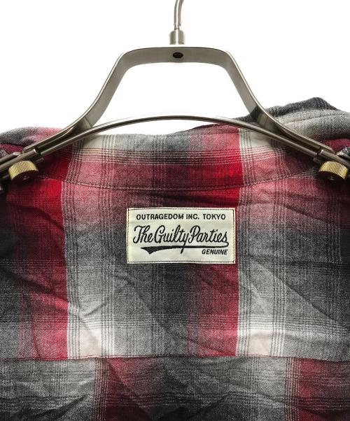 WACKO MARIA（ワコマリア）WACKO MARIA (ワコマリア) オンブレチェックシャツ レッド×ブラック サイズ:Sの古着・服飾アイテム