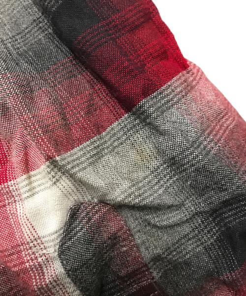 WACKO MARIA（ワコマリア）WACKO MARIA (ワコマリア) オンブレチェックシャツ レッド×ブラック サイズ:Sの古着・服飾アイテム