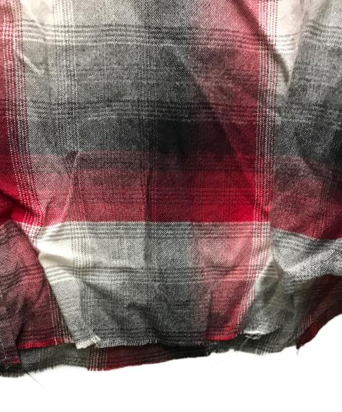 WACKO MARIA（ワコマリア）WACKO MARIA (ワコマリア) オンブレチェックシャツ レッド×ブラック サイズ:Sの古着・服飾アイテム