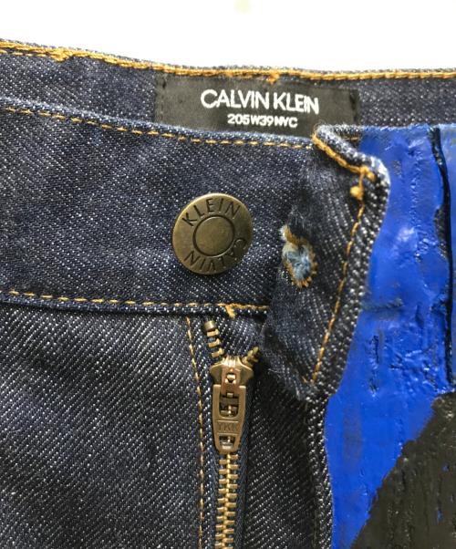CALVIN KLEIN 205W39NYC（カルバンクライン205W39NYC）CALVIN KLEIN 205W39NYC (カルバンクライン205W39NYC) ANDY WARHOL (アンディウォーホル) コーティングアートデニムパンツ インディゴ サイズ:W30の古着・服飾アイテム