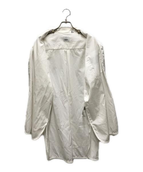 BURBERRY（バーバリー）BURBERRY (バーバリー) ホースフェリーボウタイシャツ ホワイト サイズ:6の古着・服飾アイテム