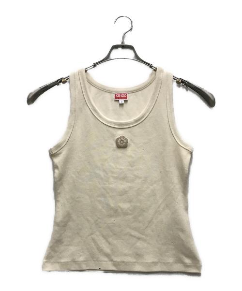 KENZO（ケンゾー）KENZO (ケンゾー) Boke Flower 2.0' リブタンクトップ ベージュ サイズ:Mの古着・服飾アイテム
