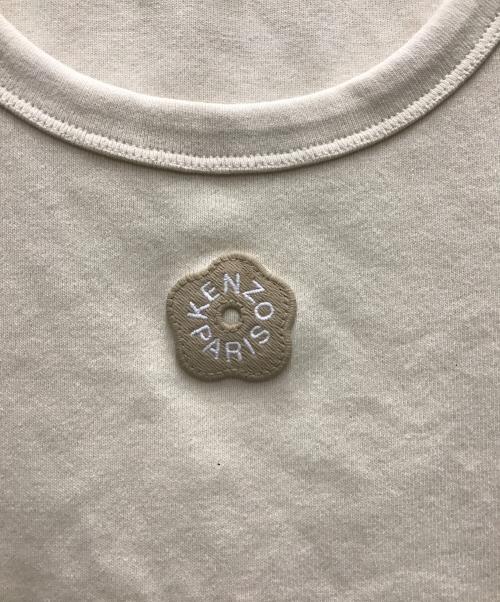 KENZO（ケンゾー）KENZO (ケンゾー) Boke Flower 2.0' リブタンクトップ ベージュ サイズ:Mの古着・服飾アイテム