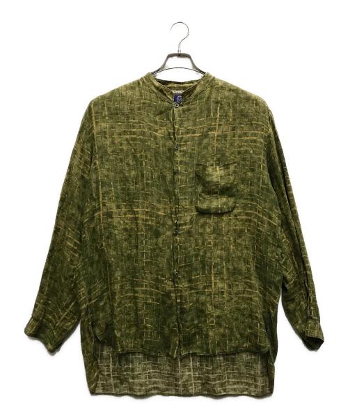 C.P COMPANY（シーピーカンパニー）C.P COMPANY (シーピーカンパニー) 95ss リネンシャツ グリーン サイズ:3の古着・服飾アイテム