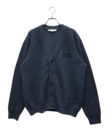 maison kitsune（メゾンキツネ）の古着「HANDWRITING COMFORT CARDIGAN」｜ブルー