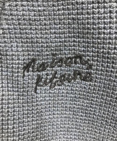 maison kitsune（メゾンキツネ）MAISON KITSUNE (メゾンキツネ) HANDWRITING COMFORT CARDIGAN ブルー サイズ:Mの古着・服飾アイテム