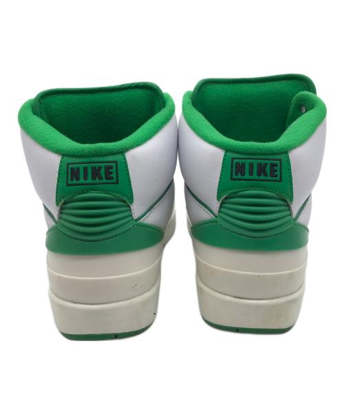 NIKE（ナイキ）NIKE (ナイキ) AIR JORDAN 2 RETRO ハイカットスニーカー ホワイト×グリーン サイズ:27の古着・服飾アイテム