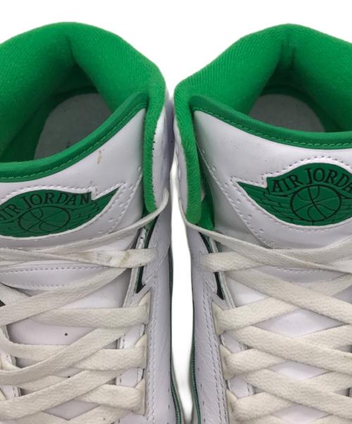 NIKE（ナイキ）NIKE (ナイキ) AIR JORDAN 2 RETRO ハイカットスニーカー ホワイト×グリーン サイズ:27の古着・服飾アイテム
