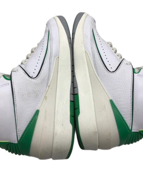 NIKE（ナイキ）NIKE (ナイキ) AIR JORDAN 2 RETRO ハイカットスニーカー ホワイト×グリーン サイズ:27の古着・服飾アイテム