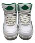 中古・古着 NIKE (ナイキ) AIR JORDAN 2 RETRO ハイカットスニーカー ホワイト×グリーン サイズ:27：8000円
