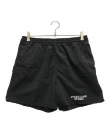 BUDSPOOL×Gakkin（バッズプール×ガッキン）の古着「麻家紋 ナイロンハーフパンツ」｜ブラック