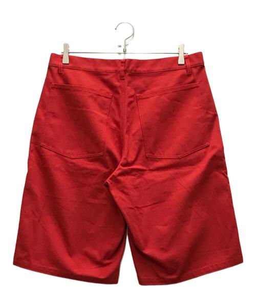 COMME des GARCONS SHIRT（コムデギャルソンシャツ）COMME des GARCONS SHIRT (コムデギャルソンシャツ) ハーフパンツ レッド サイズ:Mの古着・服飾アイテム