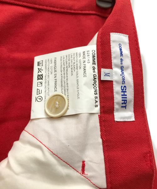 COMME des GARCONS SHIRT（コムデギャルソンシャツ）COMME des GARCONS SHIRT (コムデギャルソンシャツ) ハーフパンツ レッド サイズ:Mの古着・服飾アイテム