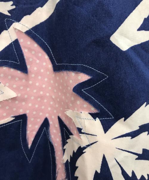 COMME des GARCONS SHIRT（コムデギャルソンシャツ）COMME des GARCONS SHIRT (コムデギャルソンシャツ) パッチハイビスカスシャツ ブルー サイズ:Mの古着・服飾アイテム