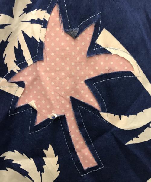 COMME des GARCONS SHIRT（コムデギャルソンシャツ）COMME des GARCONS SHIRT (コムデギャルソンシャツ) パッチハイビスカスシャツ ブルー サイズ:Mの古着・服飾アイテム