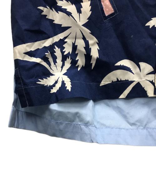 COMME des GARCONS SHIRT（コムデギャルソンシャツ）COMME des GARCONS SHIRT (コムデギャルソンシャツ) パッチハイビスカスシャツ ブルー サイズ:Mの古着・服飾アイテム