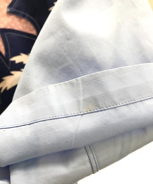 COMME des GARCONS SHIRT（コムデギャルソンシャツ）COMME des GARCONS SHIRT (コムデギャルソンシャツ) パッチハイビスカスシャツ ブルー サイズ:Mの古着・服飾アイテム
