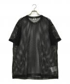 COMME des GARCONS HOMME PLUSコムデギャルソンオムプリュス）の古着「メッシュTシャツ」｜ブラック