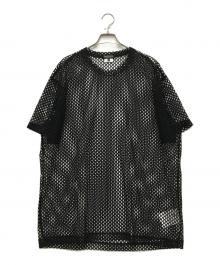 COMME des GARCONS HOMME PLUS（コムデギャルソンオムプリュス）の古着「メッシュTシャツ」｜ブラック