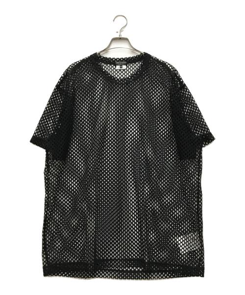 COMME des GARCONS HOMME PLUS（コムデギャルソンオムプリュス）COMME des GARCONS HOMME PLUS (コムデギャルソンオムプリュス) メッシュTシャツ ブラック サイズ:Mの古着・服飾アイテム