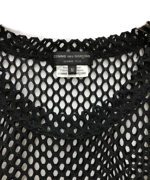COMME des GARCONS HOMME PLUS（コムデギャルソンオムプリュス）COMME des GARCONS HOMME PLUS (コムデギャルソンオムプリュス) メッシュTシャツ ブラック サイズ:Mの古着・服飾アイテム