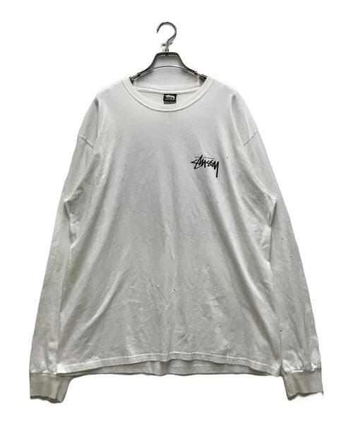 stussy（ステューシー）stussy (ステューシー) 8ボールグラデーションtシャツ ネイビー サイズ:XLの古着・服飾アイテム