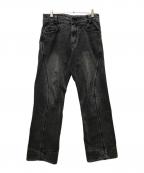 PLASTICPRODUCTプラスティックプロダクト）の古着「MPa Washing Denim Pants デニムパンツ」｜ブラック