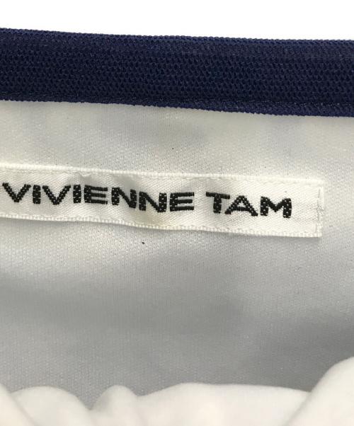 VIVIENNE TAM（ヴィヴィアンタム）VIVIENNE TAM (ヴィヴィアンタム) パワーネット総柄スカート ブルー サイズ:40の古着・服飾アイテム