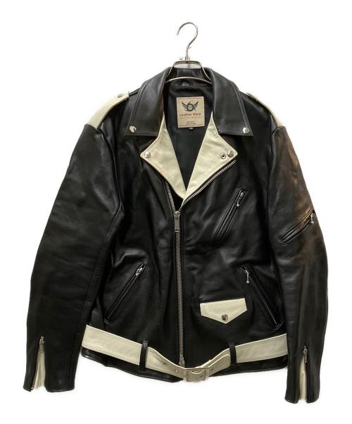 666（666）666 (666) LJM-10JTF ジョニーサンダースカラー ライダースジャケット ブラック サイズ:40の古着・服飾アイテム