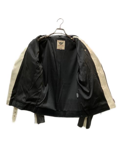 666（666）666 (666) LJM-10JTF ジョニーサンダースカラー ライダースジャケット ブラック サイズ:40の古着・服飾アイテム