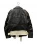 666 (666) LJM-10JTF ジョニーサンダースカラー ライダースジャケット ブラック サイズ:40：60000円
