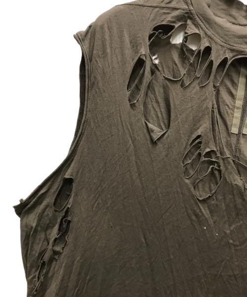 RICK OWENS（リックオウエンス）RICK OWENS (リックオウエンス) TARP T ブラウン サイズ:Lの古着・服飾アイテム