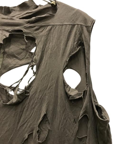 RICK OWENS（リックオウエンス）RICK OWENS (リックオウエンス) TARP T ブラウン サイズ:Lの古着・服飾アイテム