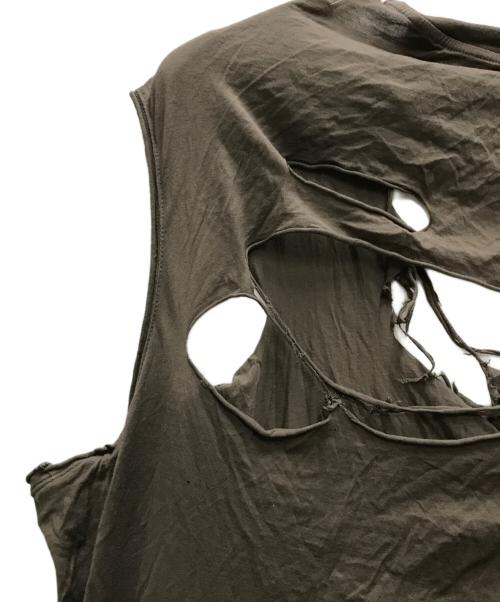 RICK OWENS（リックオウエンス）RICK OWENS (リックオウエンス) TARP T ブラウン サイズ:Lの古着・服飾アイテム