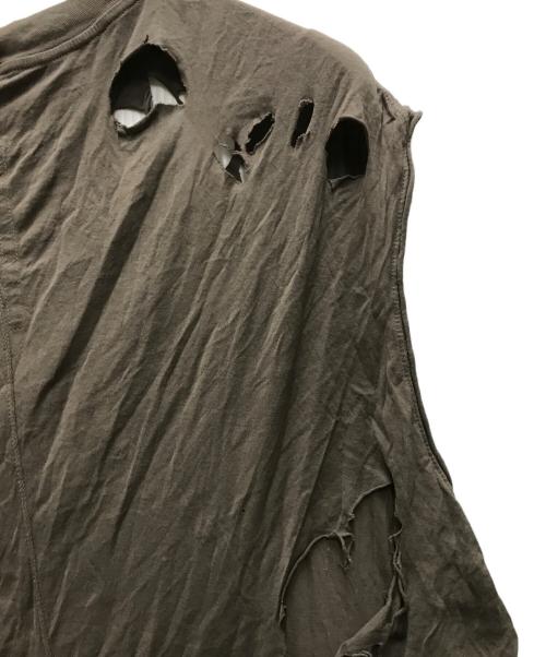 RICK OWENS（リックオウエンス）RICK OWENS (リックオウエンス) TARP T ブラウン サイズ:Lの古着・服飾アイテム
