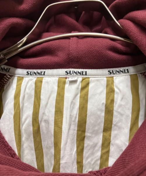SUNNEI（スンネイ）SUNNEI (スンネイ) レイヤードフーディ カーキ×パープル サイズ:Fの古着・服飾アイテム