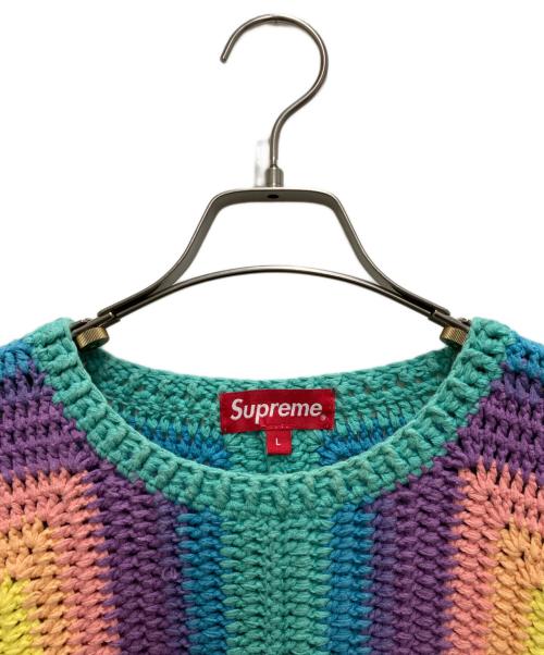 SUPREME（シュプリーム）Supreme (シュプリーム) 22SS Hand Crocheted Sweater マルチカラー サイズ:Lの古着・服飾アイテム
